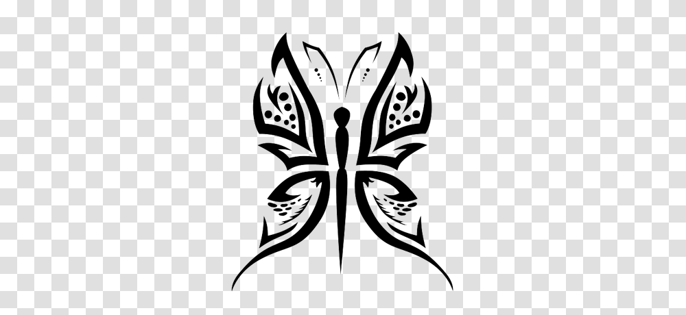 Simple Butterfly Tattoo, Bow, Stencil, Emblem Transparent Png