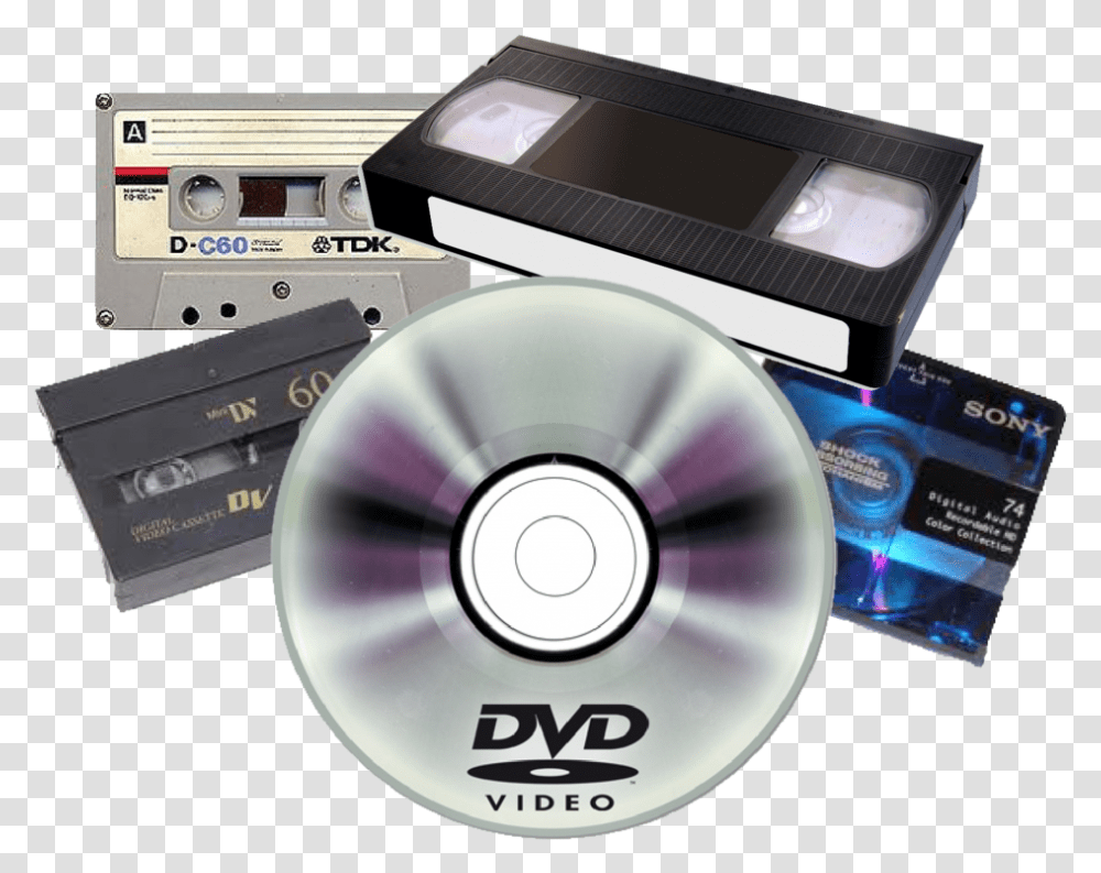 Simple Cassette Dvd With Cassette Vhs En Dvd Digital Versatile Disc Dvd, Disk, Electronics Transparent Png