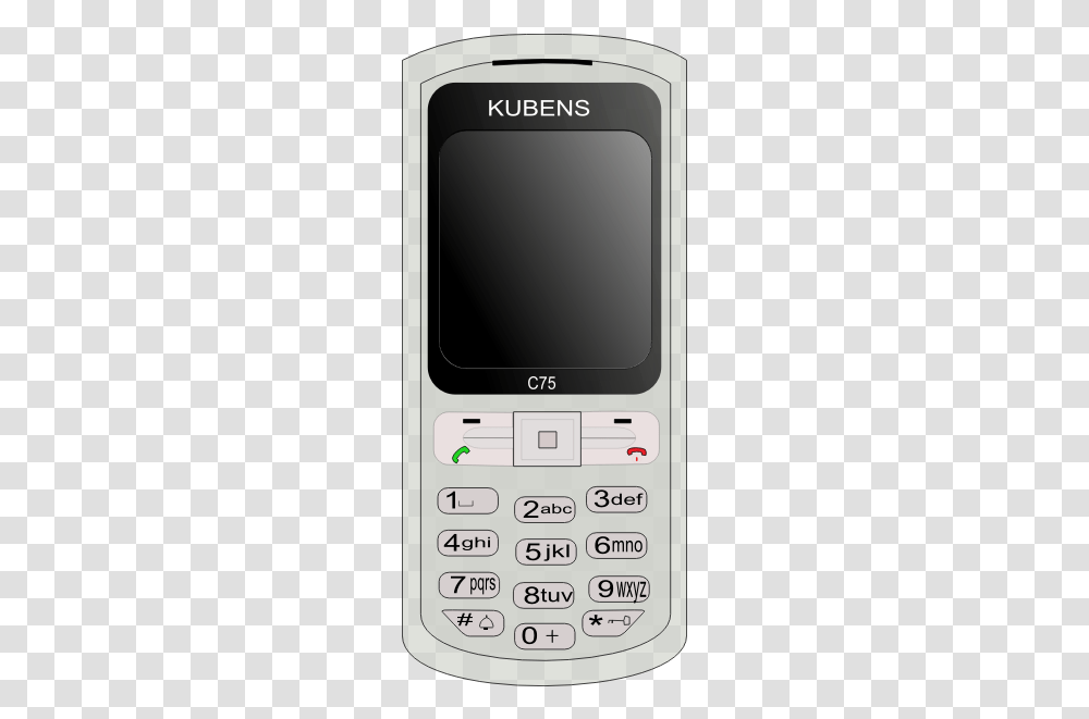 Simple Cell Phone Vector Clip Art Feature Phone, Mobile Phone, Electronics, Texting, Hand-Held Computer Transparent Png