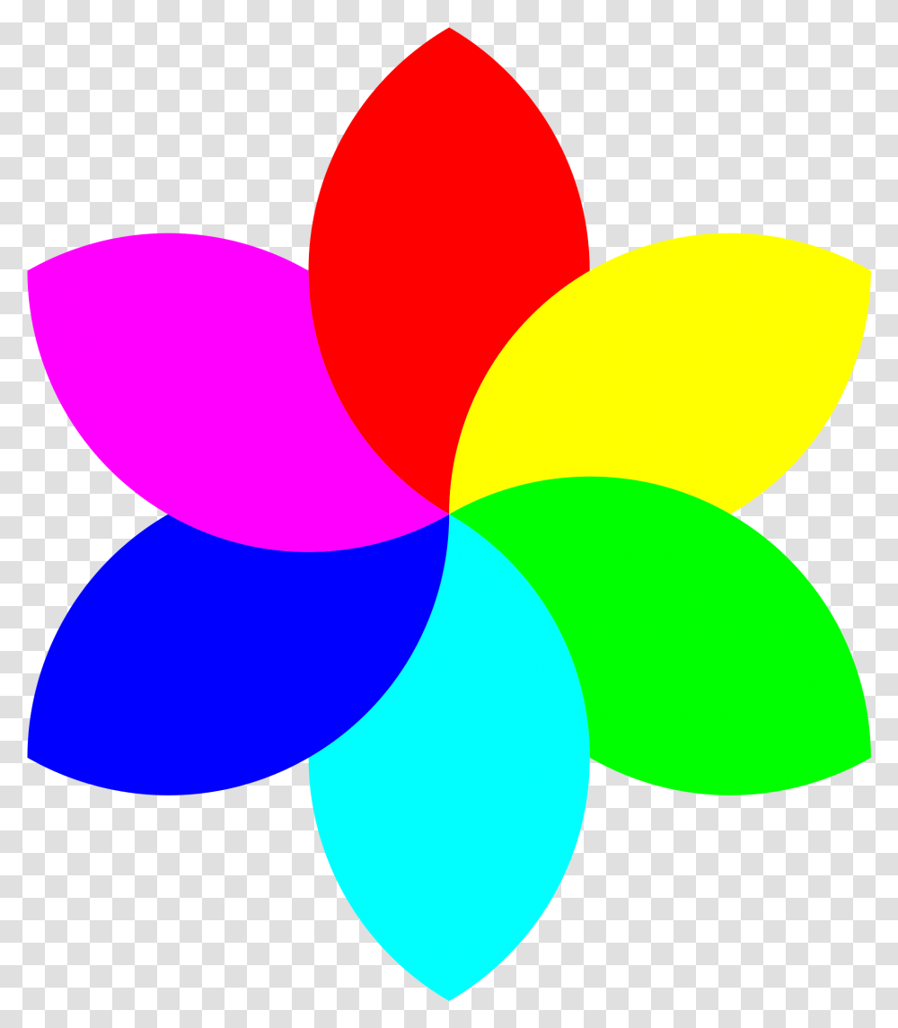 Simple Clip Art 6 Medium Size Flower Color Wheel Drawing, Balloon, Logo, Trademark Transparent Png