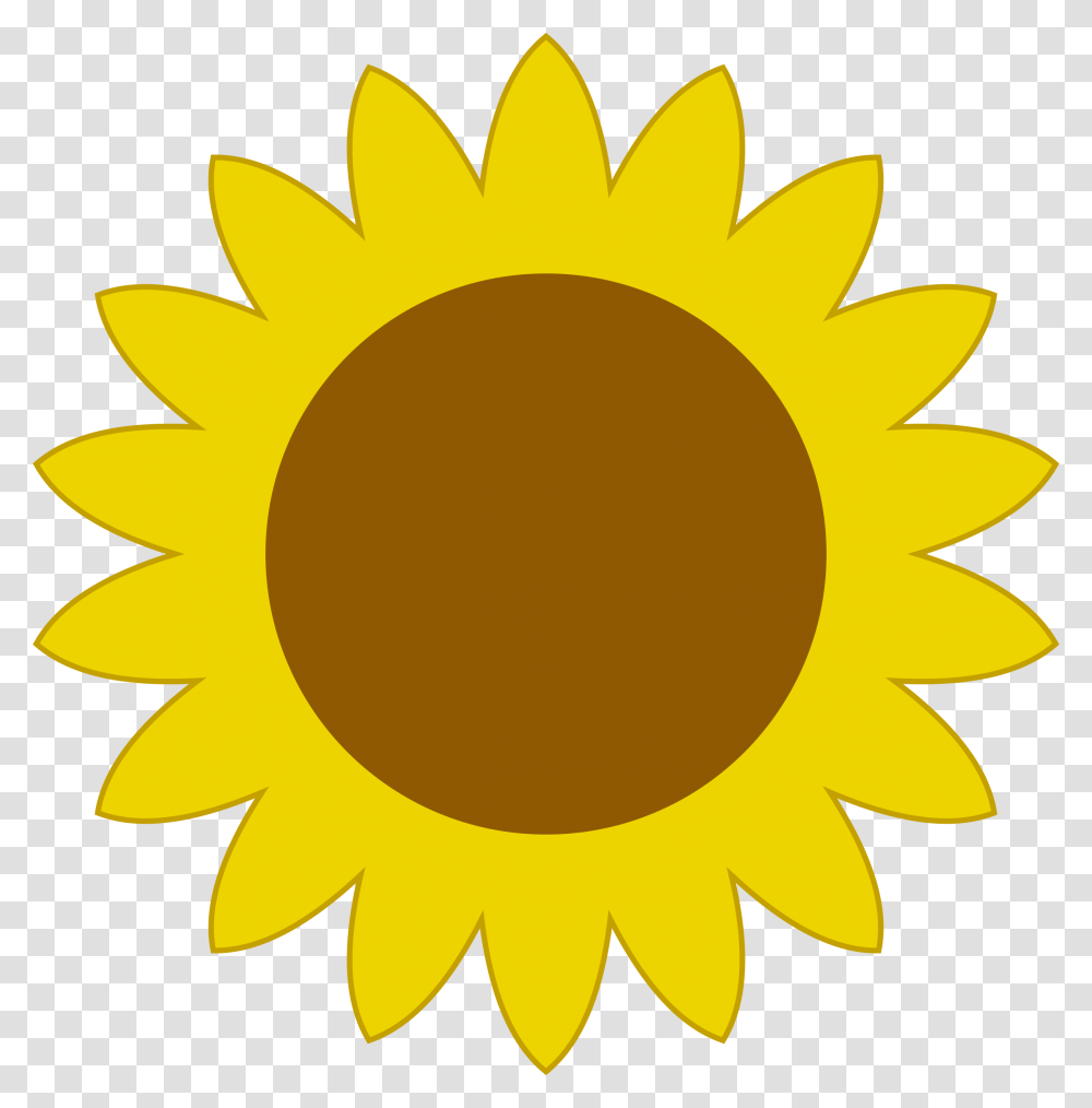 Simple Clipart Sunflower, Plant, Blossom, Gold, Daisy Transparent Png