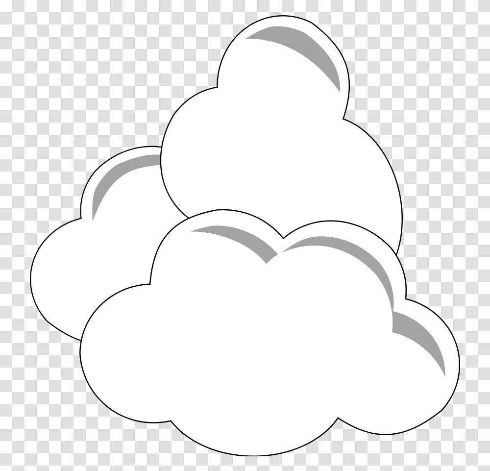 Simple Clouds Images Comulus Clouds Clipart Black And Clouds Clipart, Baseball Cap, Food, Crowd, Texture Transparent Png