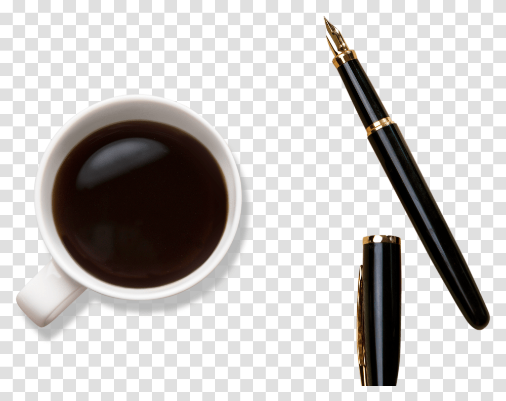 Simple Coffee Pen Decoration Vector Dandelion Coffee, Coffee Cup, Ammunition, Weapon, Weaponry Transparent Png
