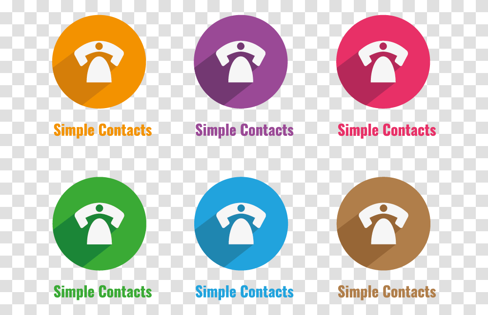Simple Contacts Colors Graphic Design, Number, Logo Transparent Png