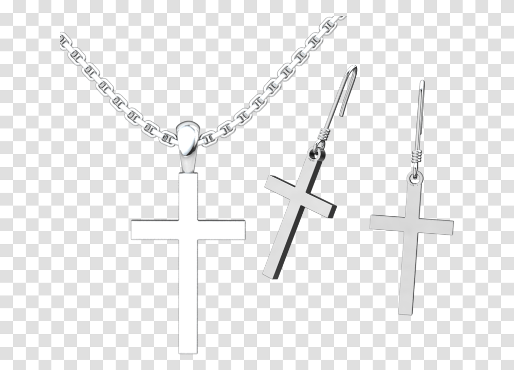 Simple Cross Set Holy Spirit Box Pendant, Crucifix, Accessories, Accessory Transparent Png