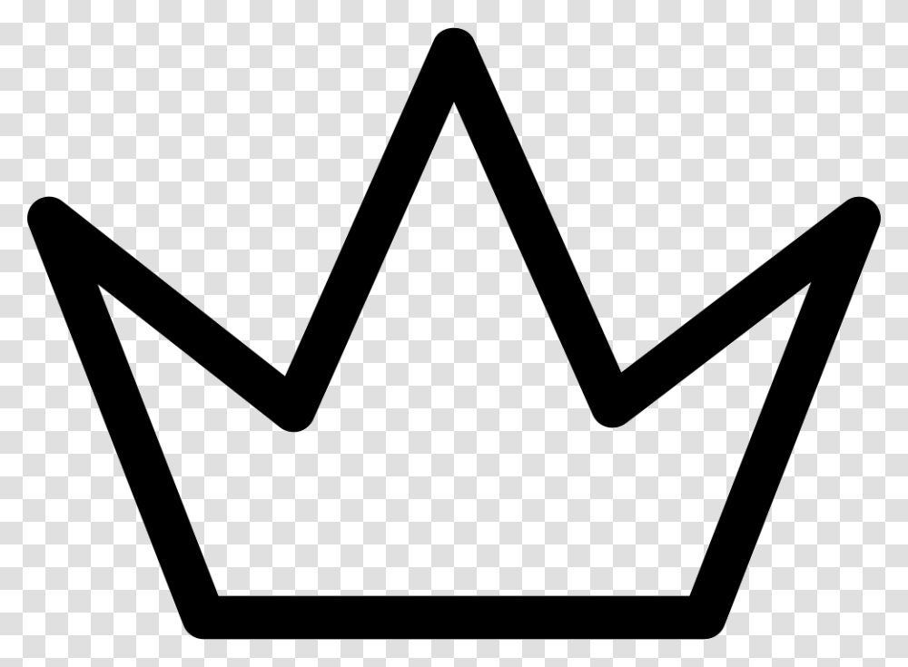 Simple Crown Outline Icon Free Download, Label, Stencil Transparent Png