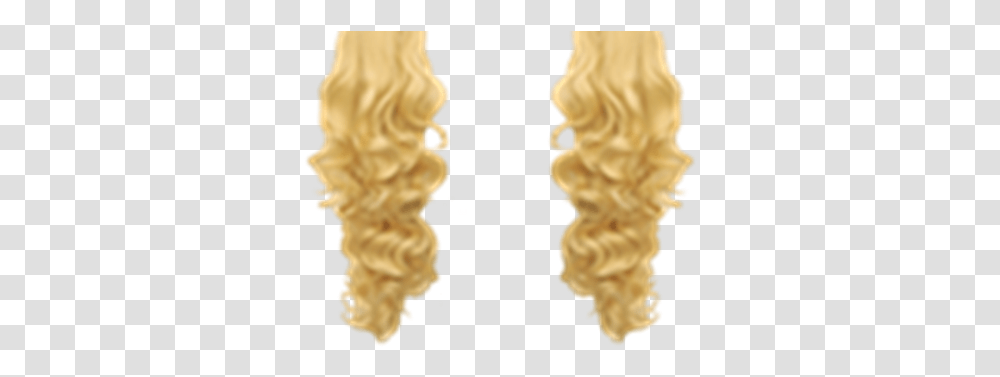 Simple Curly Blonde Hair Extensions Roblox Hair Design, Person, Human, Text, Rock Transparent Png