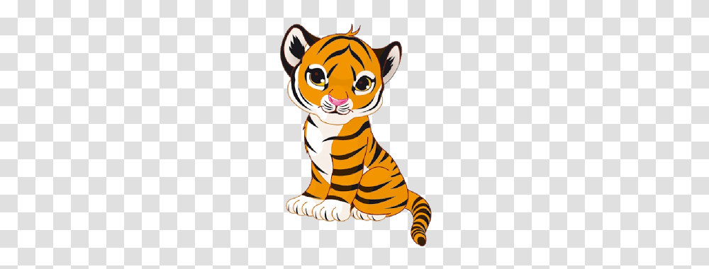 Simple Cute Tiger Clipart, Mammal, Animal, Wildlife, Pet Transparent Png