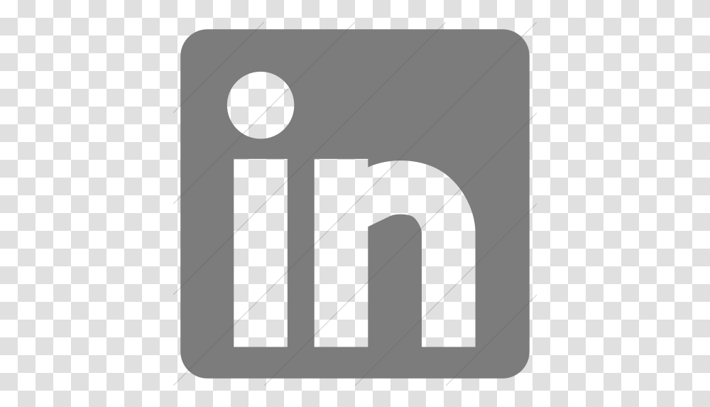 Simple Dark Gray Raphael Linkedin Icon Linkedin Dark Grey Logo, Number, Symbol, Text, Alphabet Transparent Png
