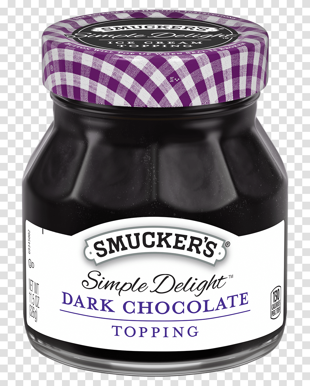 Simple Delight Dark Chocolate Topping Smuckers, Mixer, Appliance, Food, Jam Transparent Png