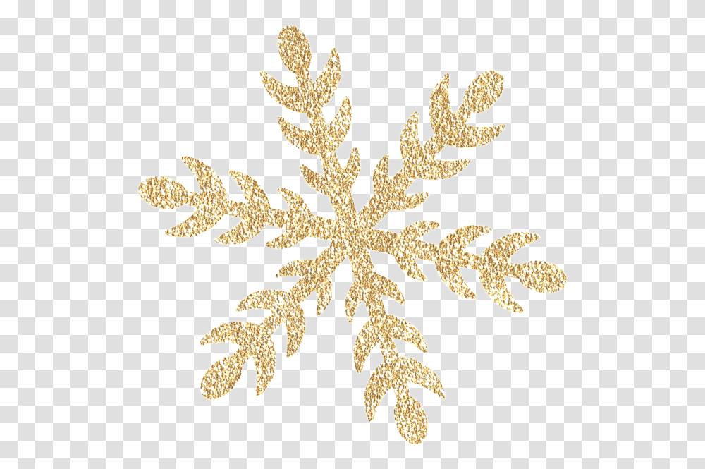 Simple Design Golden Snowflake Fiocco Di Neve Tatuaggio, Cross, Symbol, Leaf, Plant Transparent Png
