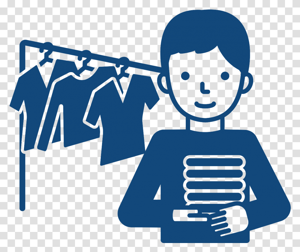 Simple Drawing Of A Man Standing In Front Of A Clothing Clothing Racks Cartoon, Gun, Weapon, Weaponry Transparent Png