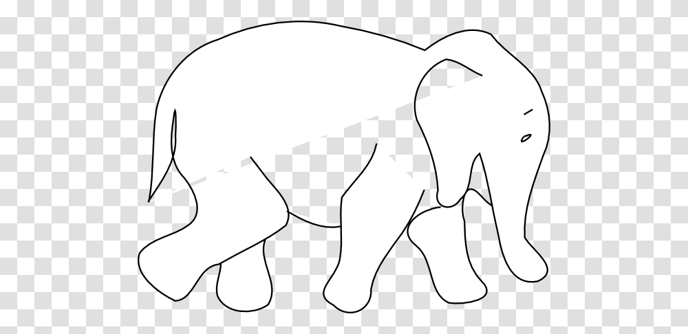 Simple Elephant Outline, Mammal, Animal, Wildlife, Aardvark Transparent Png