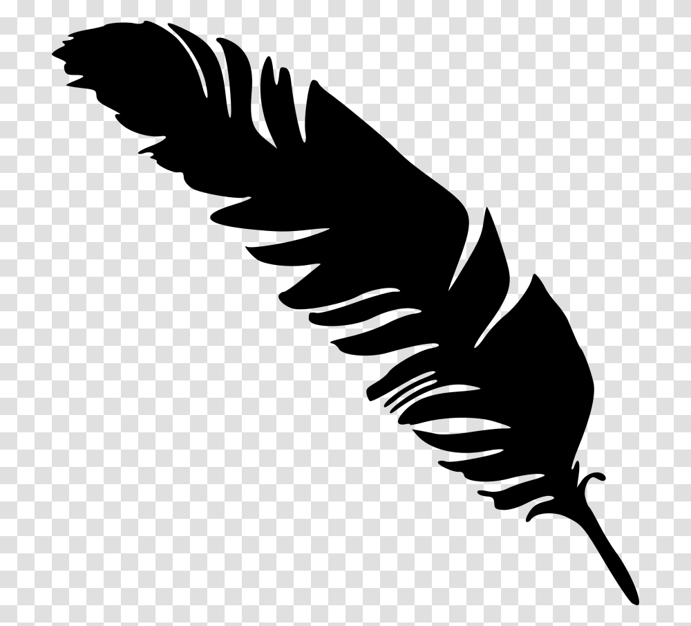 Simple Feather Silhouette, Green, Eagle, Bird, Animal Transparent Png