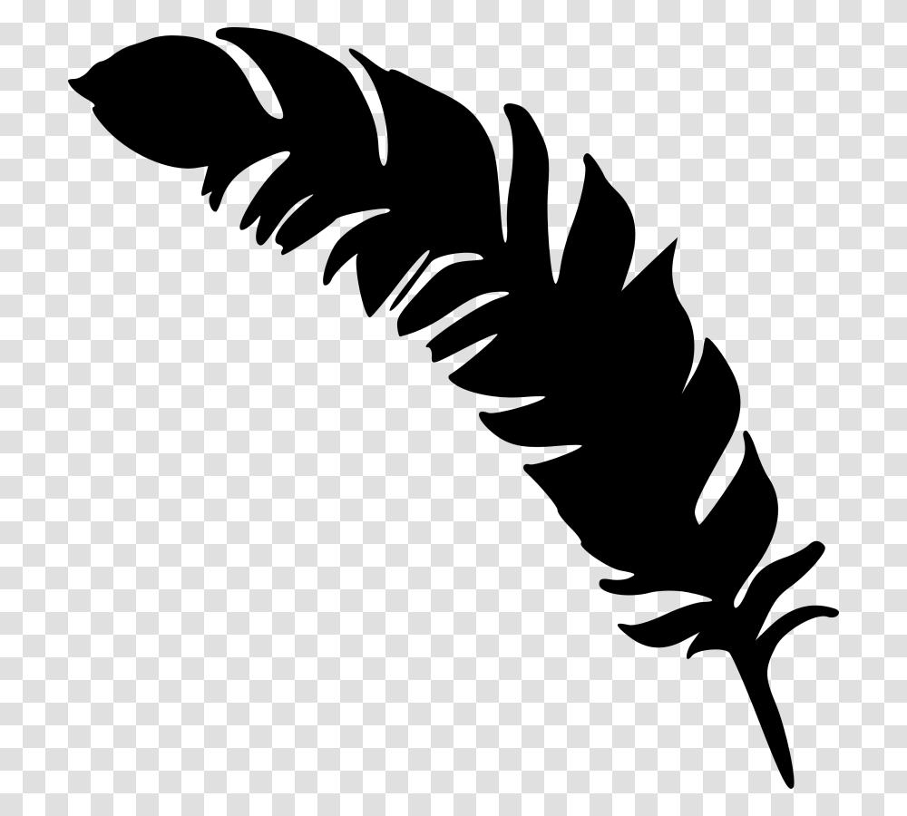 Simple Feather Silhouette, Plant, Fern, Leaf, Green Transparent Png