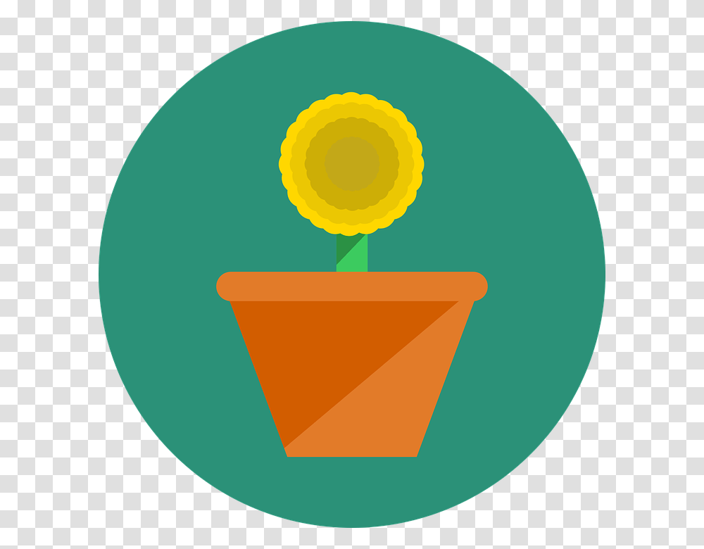 Simple Flower Spring Design Icon Colorful Circle, Cone, First Aid Transparent Png