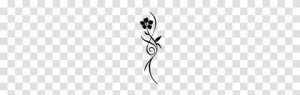 Simple Flower Tattoo Image, Cross Transparent Png
