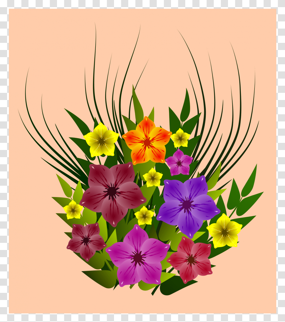 Simple Flowers Clip Arts, Floral Design, Pattern, Plant Transparent Png