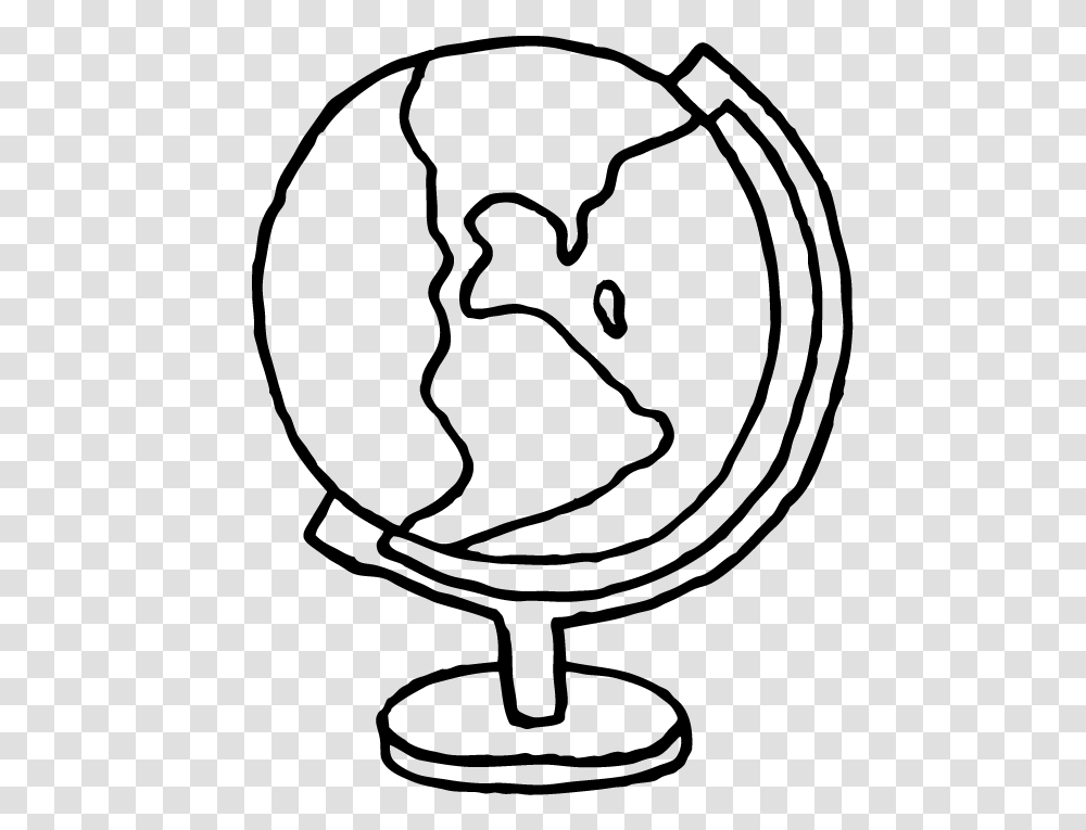 Simple Globe Drawing At Draw A Simple Globe, Gray, World Of Warcraft Transparent Png