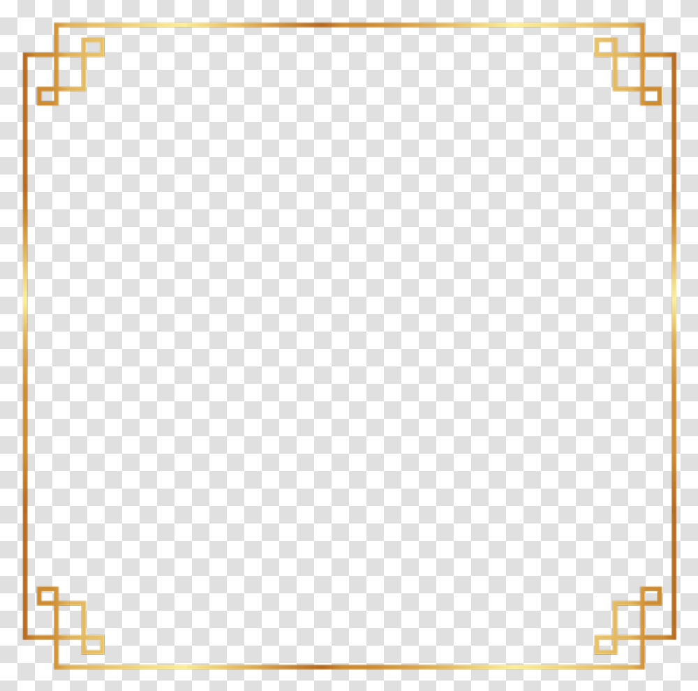 Simple Gold Frame, Number, Plot Transparent Png