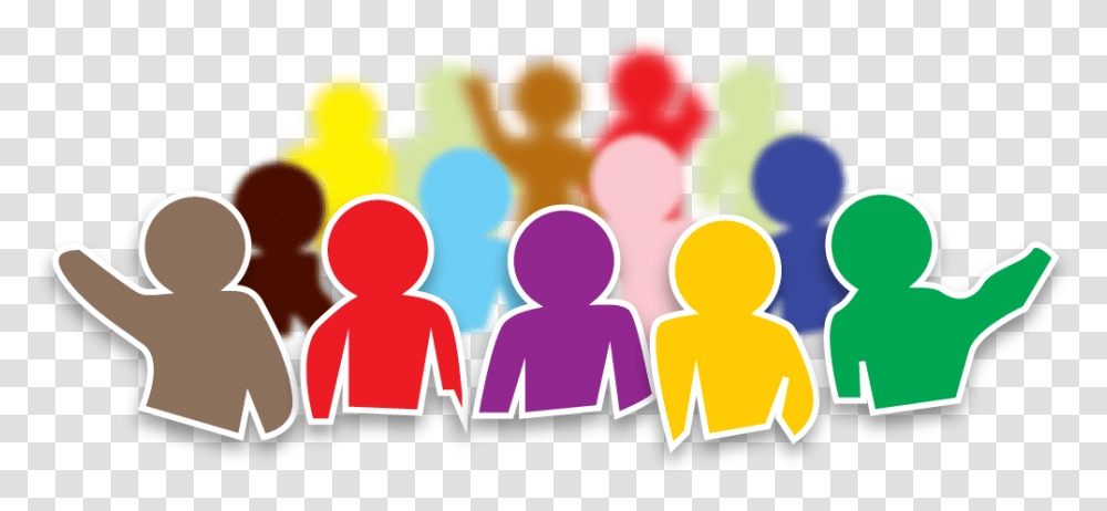 Simple Graphic Design Of A Crowd Of People In Different Universal, Audience, Dating, Speech Transparent Png