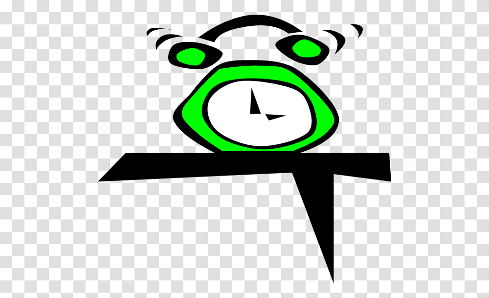Simple Green Alarm Clock Green Alarm Clocks, Scissors, Weapon Transparent Png