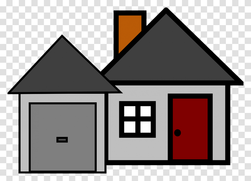 Simple Grey House Clip Art, Housing, Building, Urban, Postal Office Transparent Png