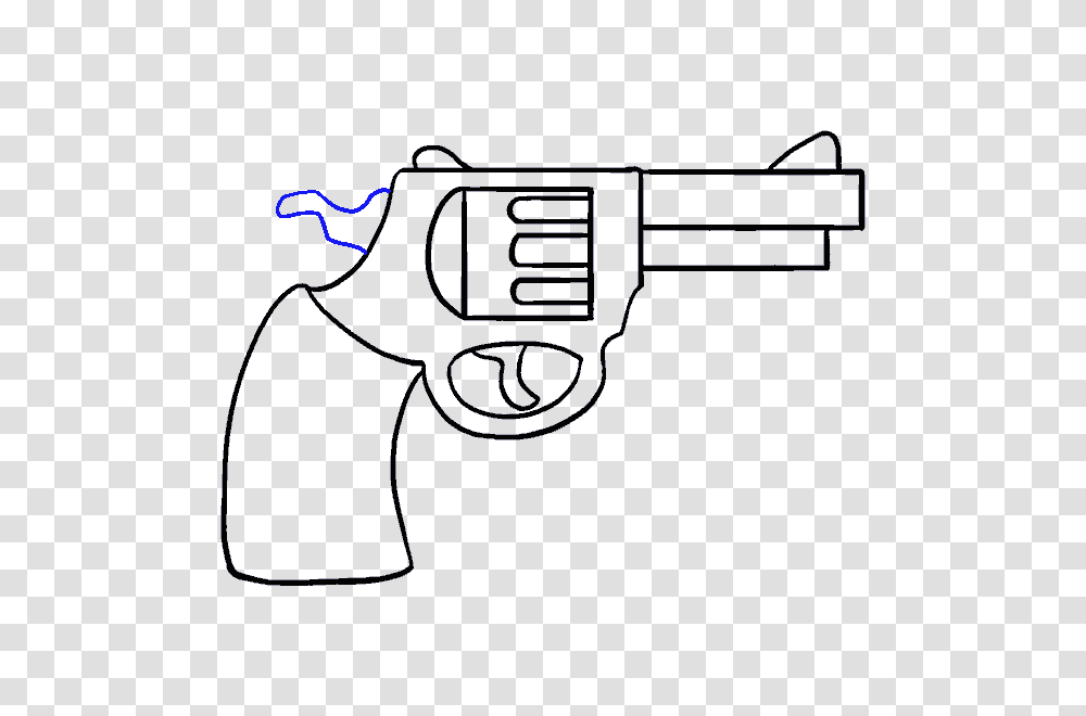 Simple Gun Drawing, Weapon, Weaponry, Handgun, Tin Transparent Png
