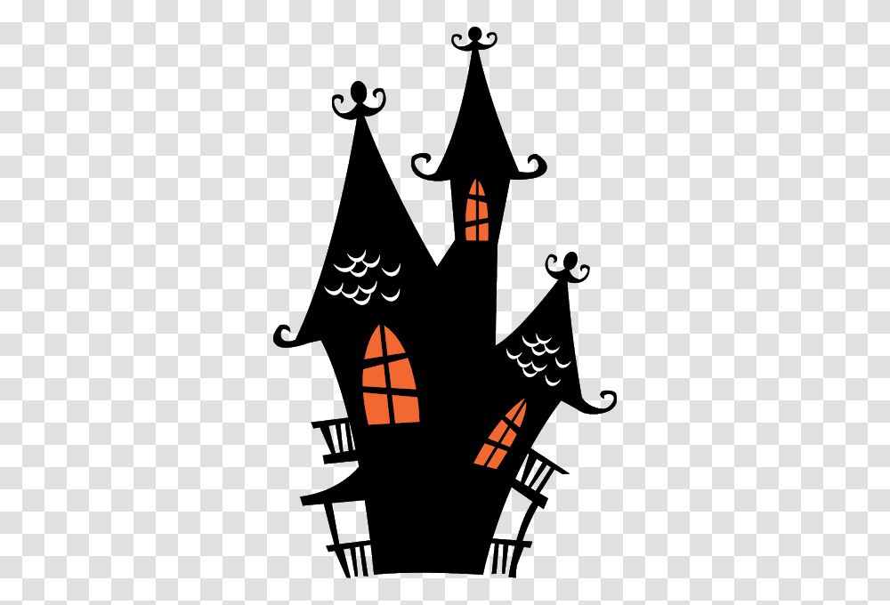 Simple Haunted House Outline, Poster, Advertisement Transparent Png