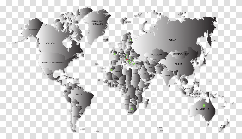 Simple High Quality World Map Download, Diagram, Atlas, Plot Transparent Png