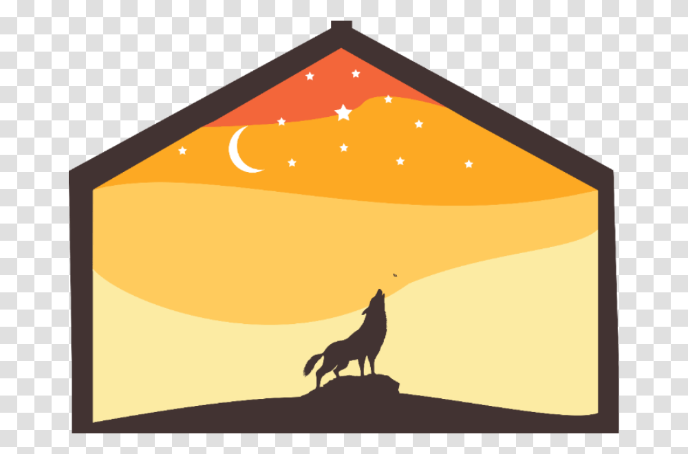 Simple Illustration Adventure Modern Simple Moon Start, Vulture, Bird, Animal, Dog Transparent Png