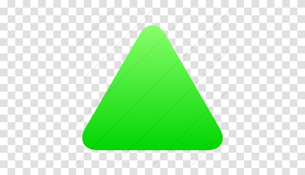 Simple Ios Neon Green Gradient Raphael Vertical, Triangle Transparent Png