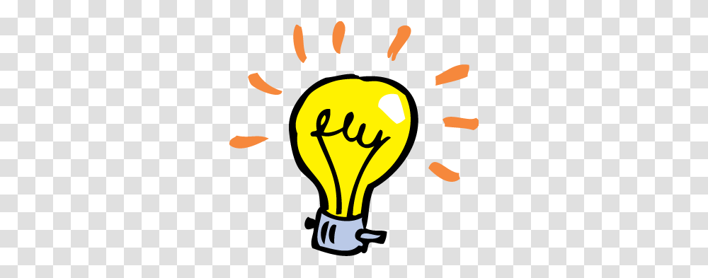Simple Light Bulb Thinking Clip Art Idea Generation Triggering, Lightbulb, Hand Transparent Png