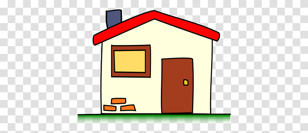 Simple Line Drawing Clip Art, Housing, Building, House, Mailbox Transparent Png