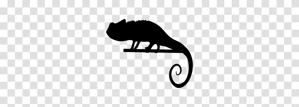 Simple Lizard Gecko Sticker, Silhouette, Animal, Stencil, Mammal Transparent Png