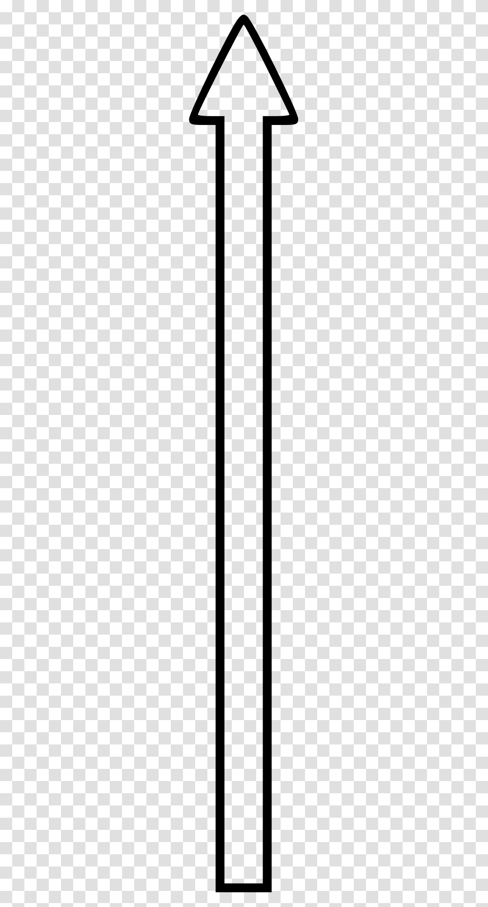 Simple Long Up Arrow Whitelack Border Icons, Gray, World Of Warcraft Transparent Png