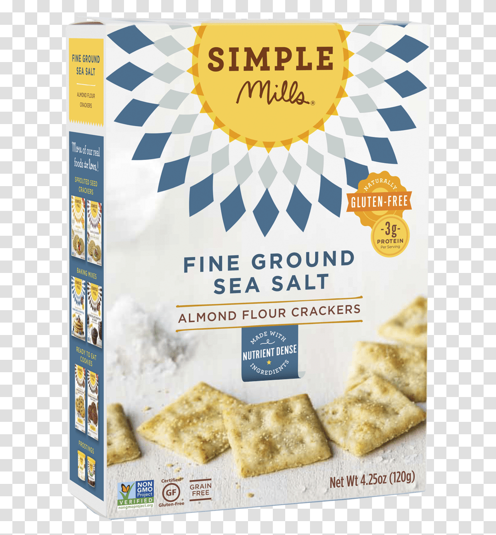 Simple Mills Almond Flour Crackers, Bread, Food, Plant, Advertisement Transparent Png