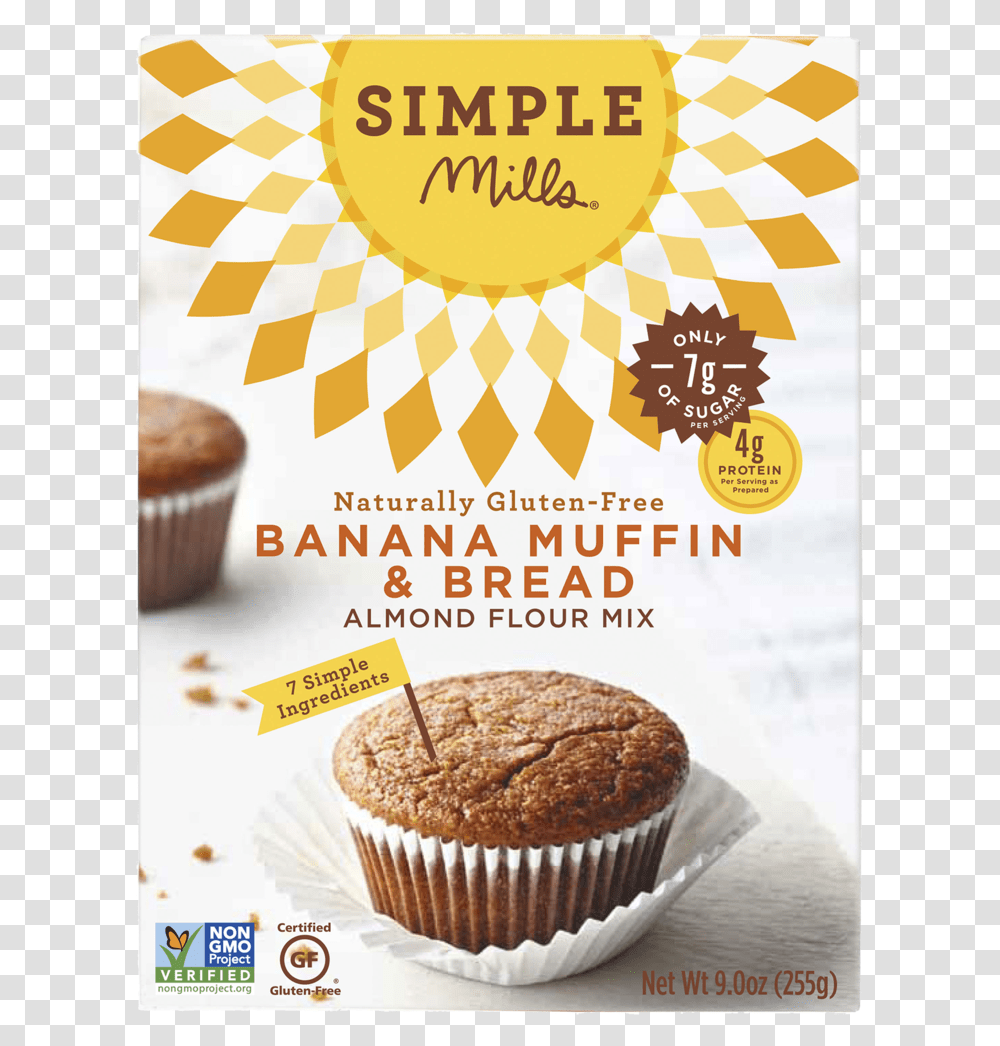 Simple Mills Sprouted Seed Crackers, Cupcake, Cream, Dessert, Food Transparent Png