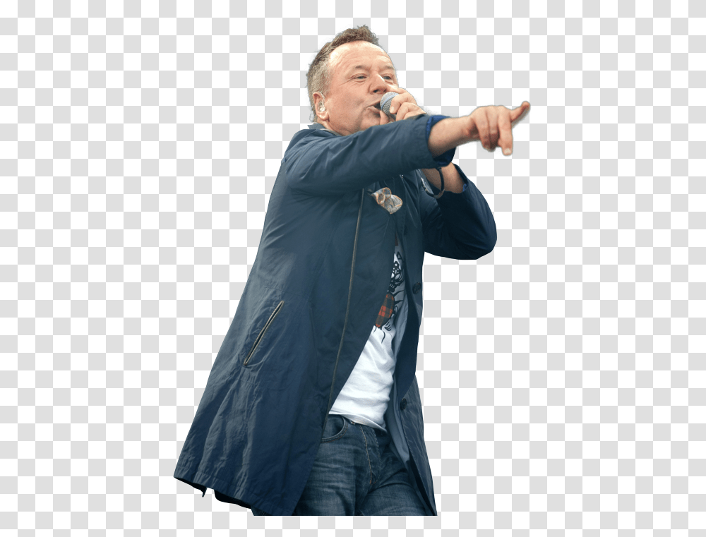 Simple Minds Frontman Jim Kerr Just Wants To Keep Making Hug, Person, Sleeve, Coat Transparent Png