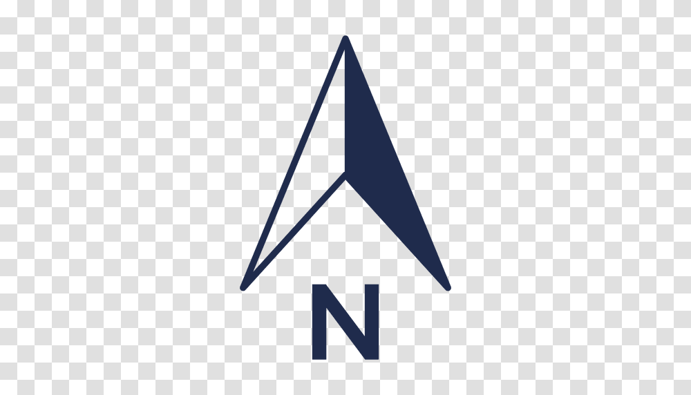 Simple North Arrow Ubication, Triangle Transparent Png