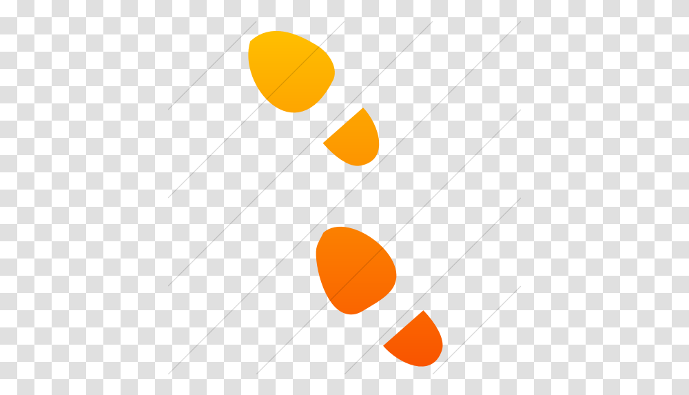 Simple Orange Gradient Classica Foot Dot, Plectrum, Lighting, Moon, Night Transparent Png
