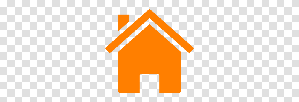 Simple Orange House Clip Art, Label, Cross Transparent Png