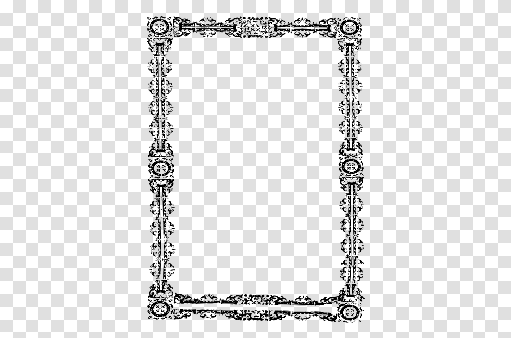 Simple Ornate Frame Black And White, Gray, World Of Warcraft Transparent Png