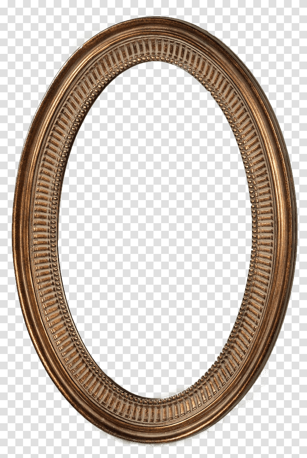 Simple Oval Frame Oval Picture Frame, Rug, Mirror, Bronze Transparent Png