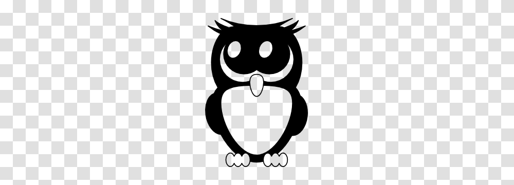Simple Owl Silhouette Sticker, Stencil, Cat, Pet, Mammal Transparent Png