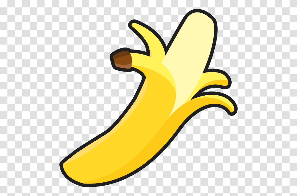 Simple Peeled Banana Clip Art, Fruit, Plant, Food Transparent Png