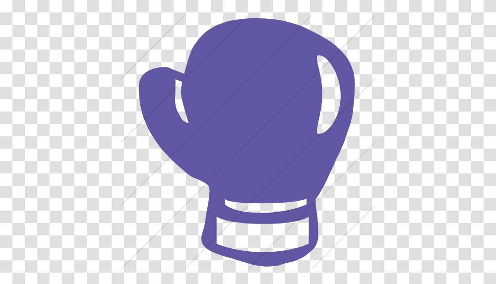 Simple Purple Classica Boxing Glove Icon Icone Gant De Boxe, Balloon, Piggy Bank, Light Transparent Png