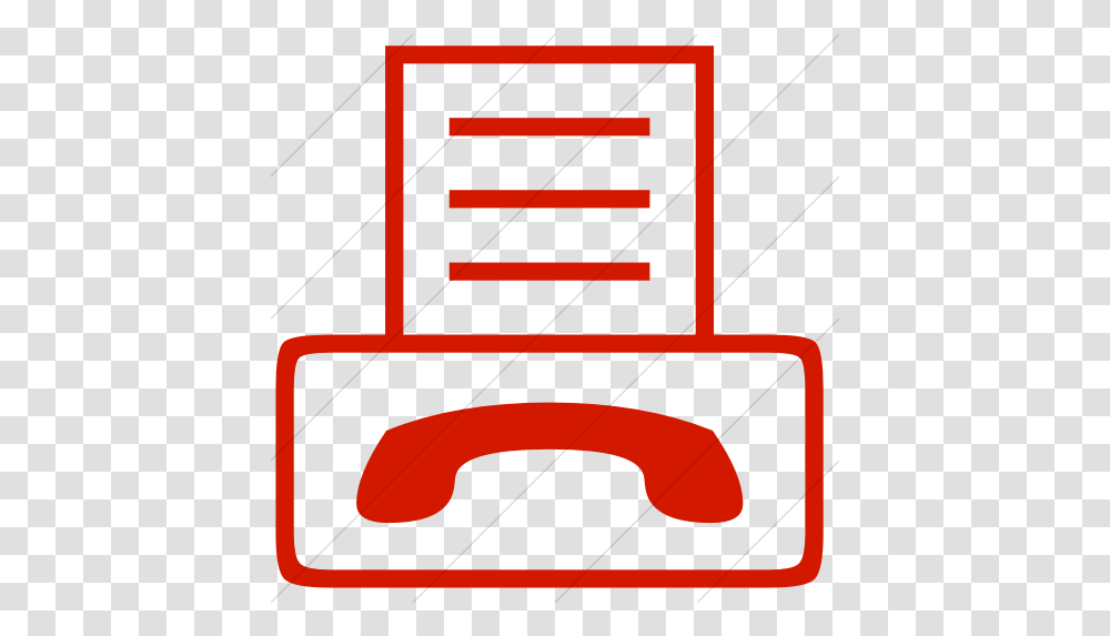 Simple Red Classica Fax Machine Icon Ladbroke Grove, Furniture, Chair, Symbol, Drawer Transparent Png