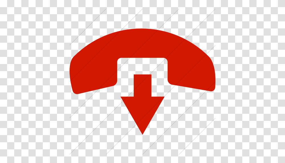 Simple Red Raphael Phone Hang Up Icon Vertical, Cushion, Pillow, Symbol, Star Symbol Transparent Png