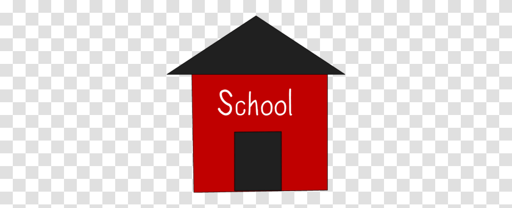 Simple Red School House Clip Art, Number, Logo Transparent Png